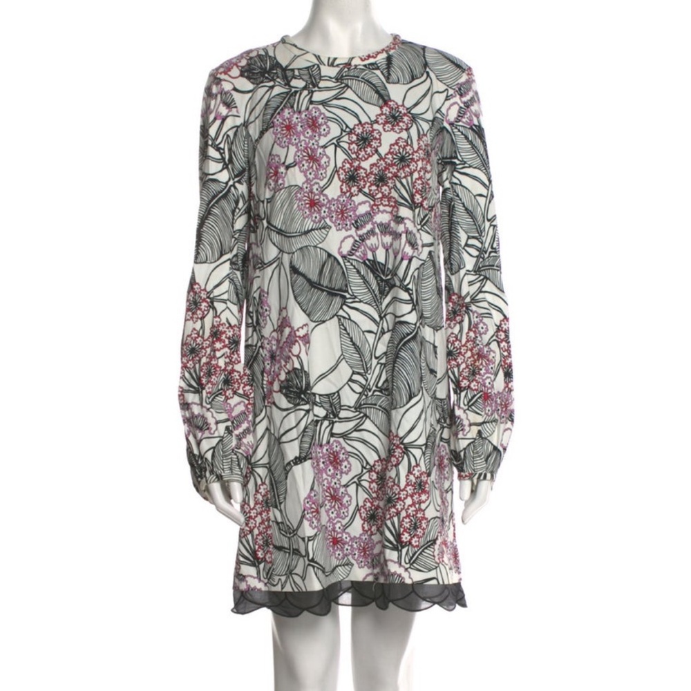 Giambattista Valli Floral Long Sleeve Dress